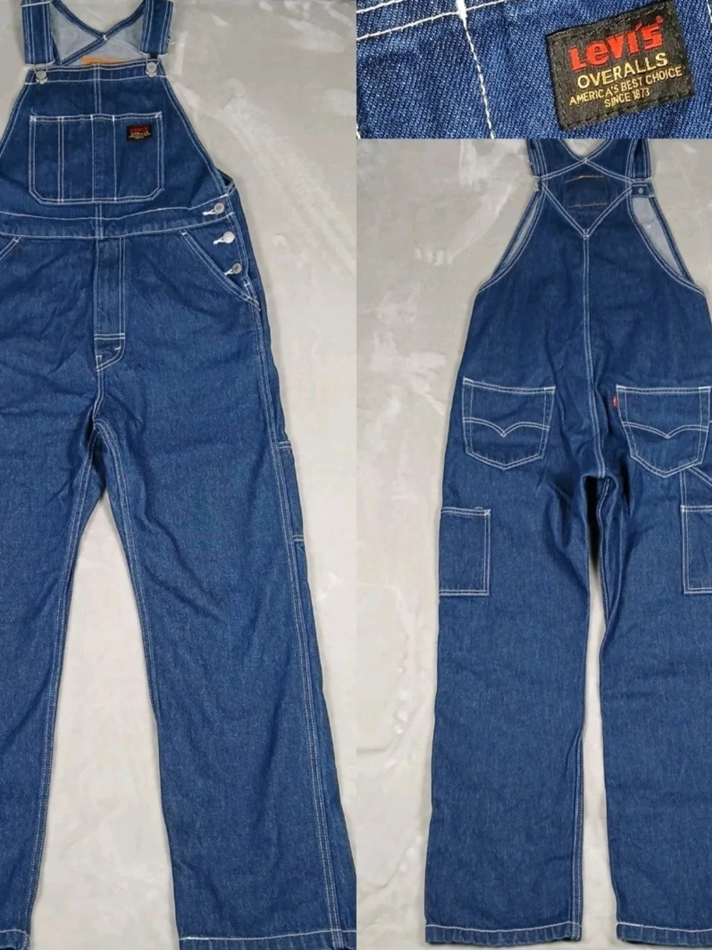 Levi's Denim Bib Overalls Men's Size Small Workwear